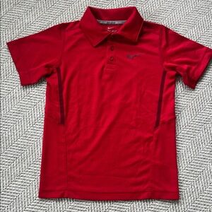Nike Red Dri-FIT Polo Shirt